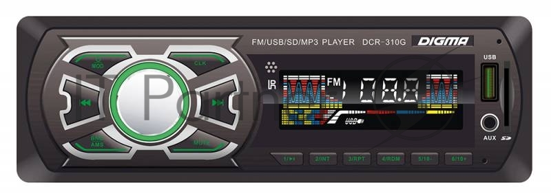 Автомагнитола Digma DCR-310G 1DIN 4x45Вт