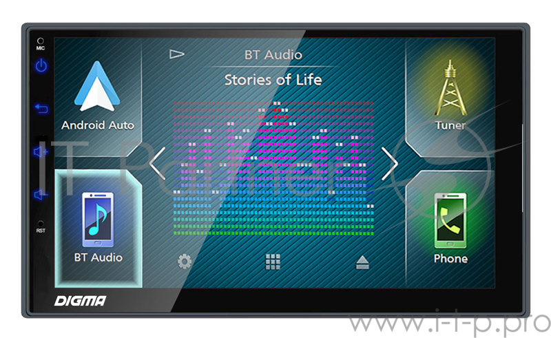 Автомагнитола Digma DCR-600 2DIN 4x50Вт