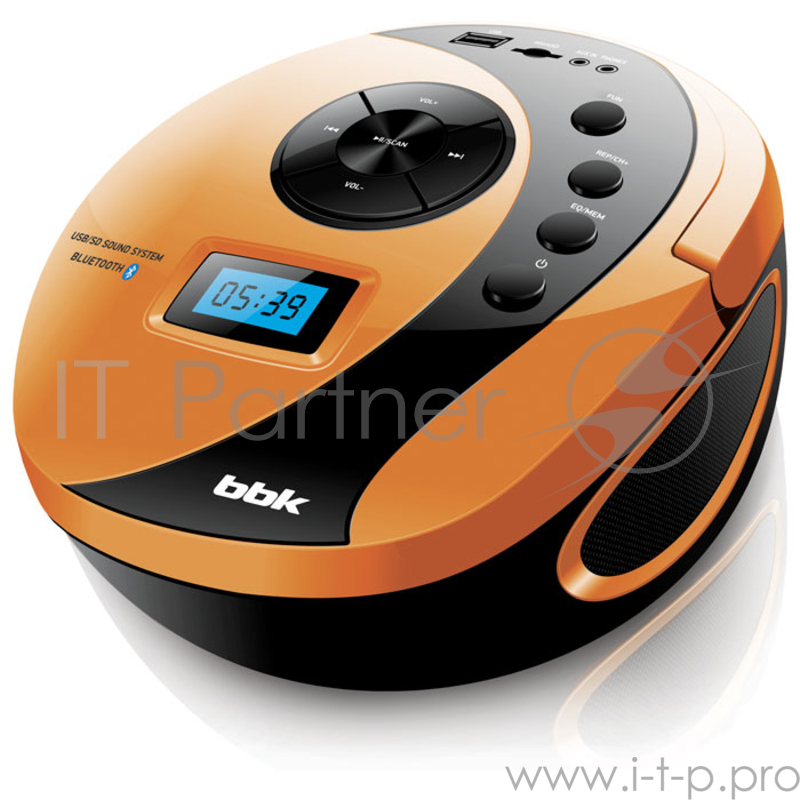 Аудиомагнитола BBK BS10BT белый/черный 4Вт/MP3/FM(dig)/USB/BT/microSD