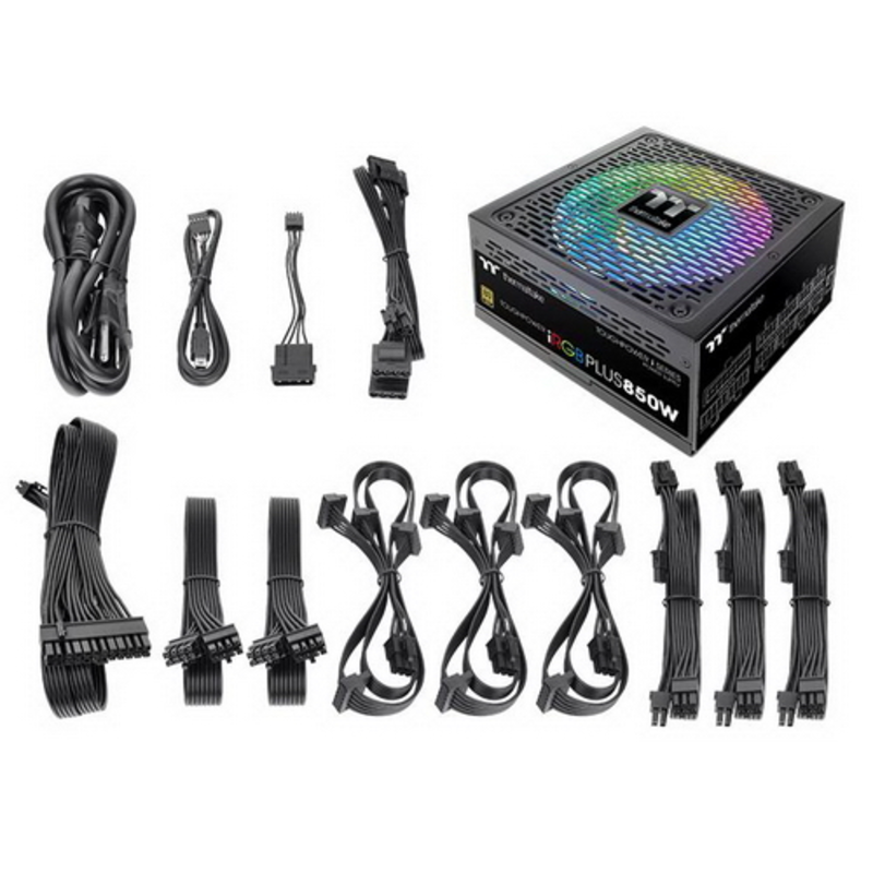 Toughpower i 850 PS-TPI-0850F3FDGE-1 850W/Fully Modular/Riing Duo/Full Range/Digital/80 Plus Gold/EU/100% JP CAP/All Flat Cables