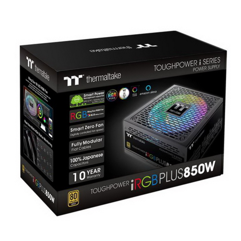 Toughpower i 850 PS-TPI-0850F3FDGE-1 850W/Fully Modular/Riing Duo/Full Range/Digital/80 Plus Gold/EU/100% JP CAP/All Flat Cables