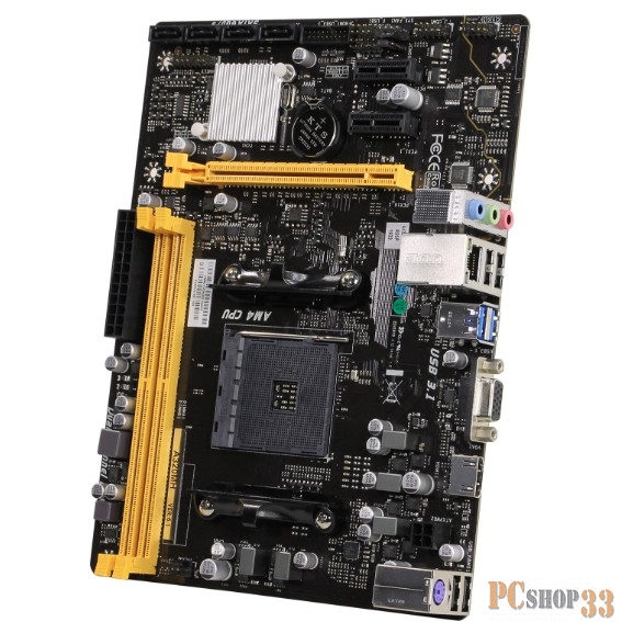 A320MH, Socket AM4, AMD A320, 2xDDR4-2667, D-SUB+HDMI, 1xPCI-Ex16, 2xPCI-Ex1, 4xSATA3(RAID 0/1/10), 8 Ch Audio, GLan, (4+2)xUSB2.0, (2+1)xUSB3.1, 1xPS/2, mATX, RTL, {20}