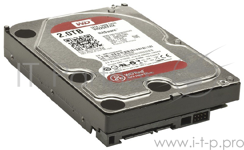 Жесткий диск WD Original SATA-III 2Tb WD20EFRX NAS Red 64Mb 3.5