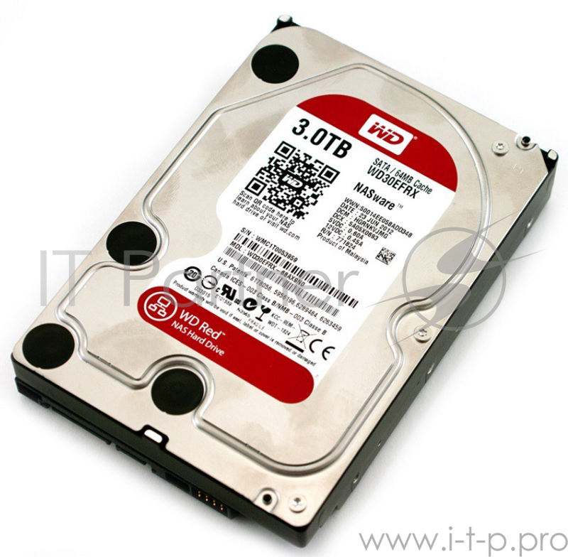 Жесткий диск WD Original SATA-III 3Tb WD30EFRX NAS Red 64Mb 3.5