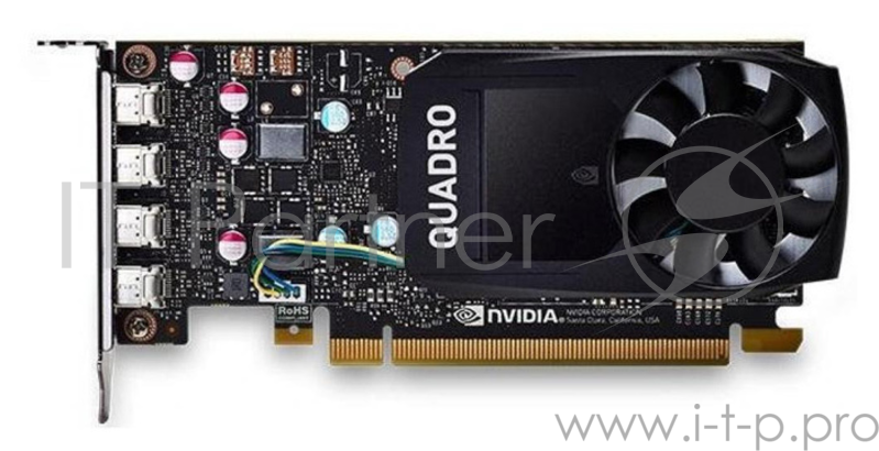 Видеокарта 4GB NVIDIA Quadro P1000 Full Height (4 mDP)