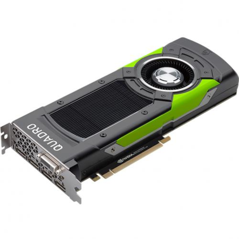 Видеокарта VGA PNY NVIDIA Quadro P5000, 16GB GDDR5/256-bit, PCI Express 3.0 x16, 1?DVI-I DL, 4?DP1.4, 1xStereo, 180 W, 2-slot cooler, blk