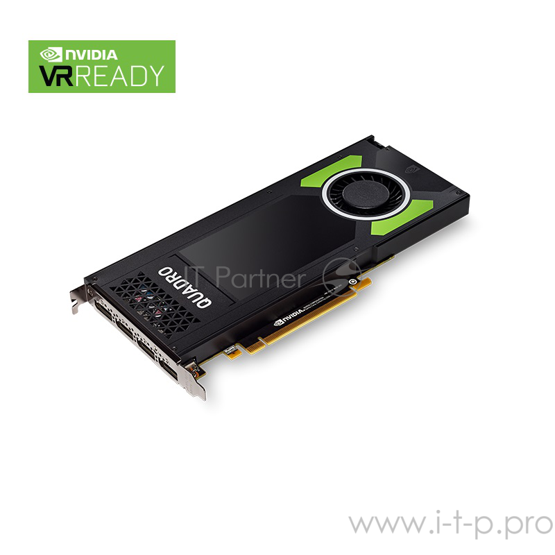 Видеокарта VCQP4000BLK-1 PNY Nvidia Quadro P4000 8GB PCIE 4xDP1.4+3pin 3D-Stereo 256-bit 1792 Cores DDR5 4xDP to DVI-D (SL)