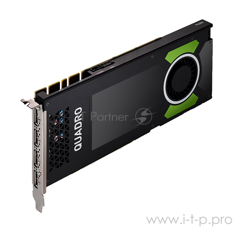Видеокарта VCQP4000BLK-1 PNY Nvidia Quadro P4000 8GB PCIE 4xDP1.4+3pin 3D-Stereo 256-bit 1792 Cores DDR5 4xDP to DVI-D (SL)