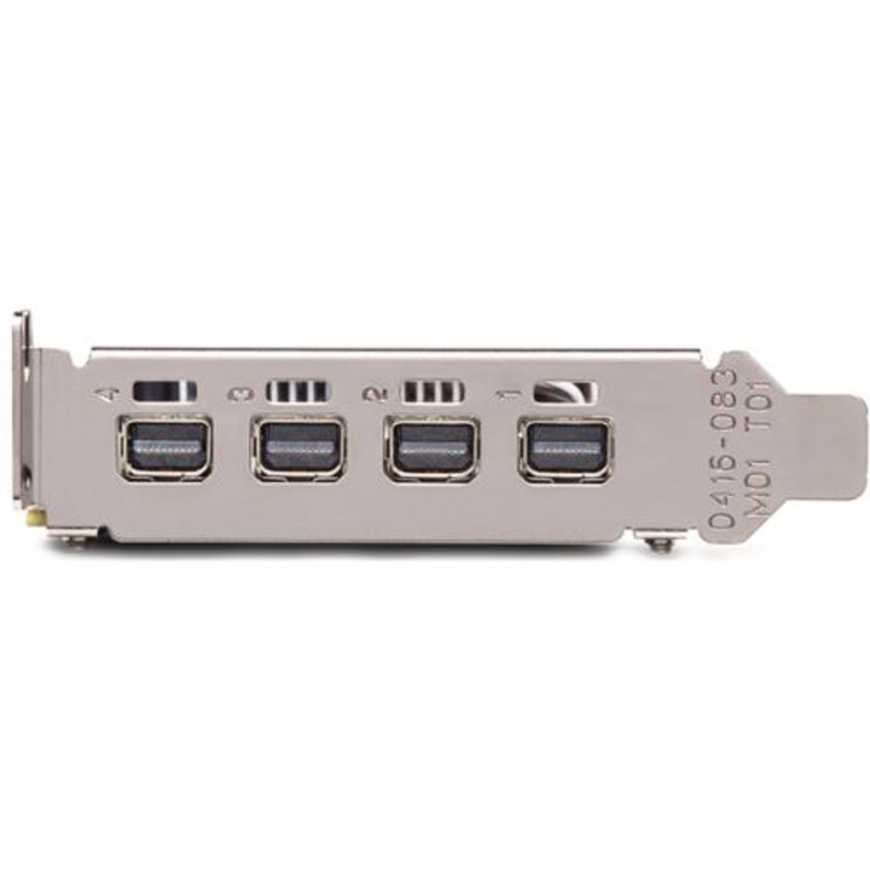 Видеокарта VCQP1000DVI-PB Видеокарта VGA PNY NVIDIA Quadro P1000, 4 GB GDDR5/128-bit, PCI Express 3.0 x16, 4?mDP1.4 (4?mDP to DVI-D SL adapter), 47 W, 1-slot cooler