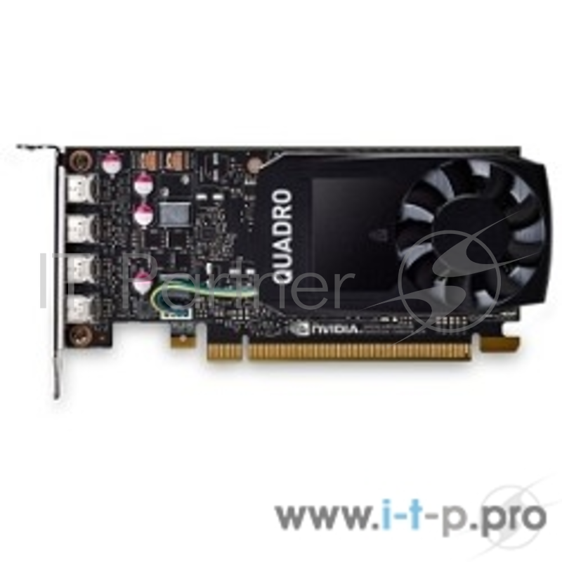 Видеокарта VCQP1000-PB PCIE, 128-bit 640 Cores, 4*mDP1.4, 4*mDP to DP 1xmDP to DVI-D SL adapter, LP bracket