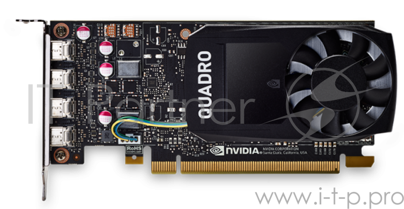 Видеокарта VCQP1000DVIBLK-1