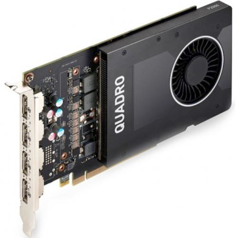 Видеокарта VCQP2000BLK-1 PNY Nvidia Quadro P2000 5GB PCIE 2xDP 160-bit DDR5 1024 Cores 4xDP to DVI-D (SL) adapter, Bulk