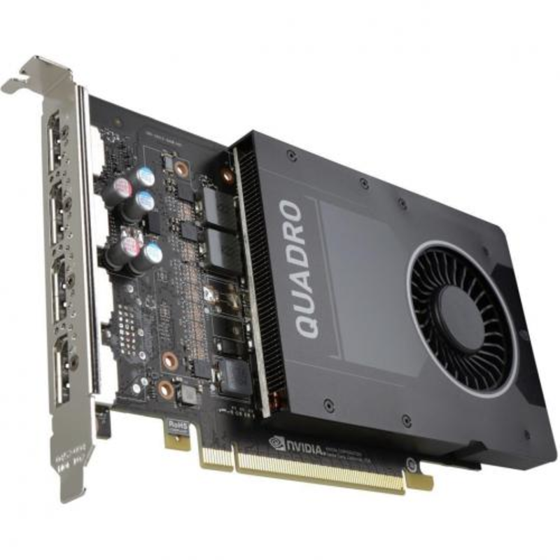 Видеокарта VCQP2000BLK-1 PNY Nvidia Quadro P2000 5GB PCIE 2xDP 160-bit DDR5 1024 Cores 4xDP to DVI-D (SL) adapter, Bulk