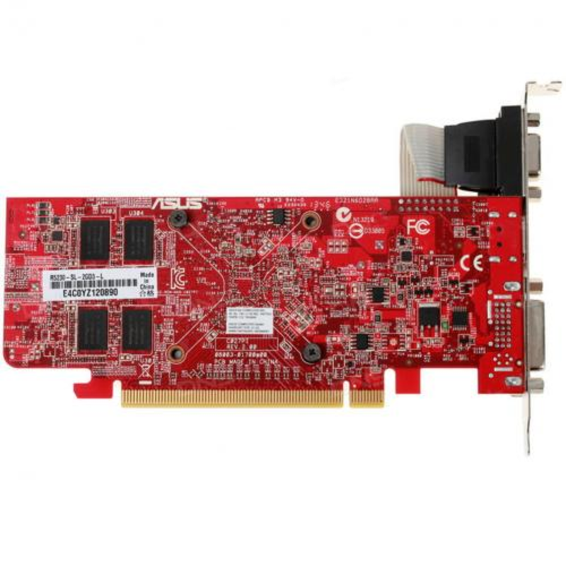 Видеокарта ASUS ATI R5 230-SL-2GD3-L RTL {R5 230, 2Gb, 64bit, DDR3, PCI-E, HDCP, D-Sub, DVI, HDMI}