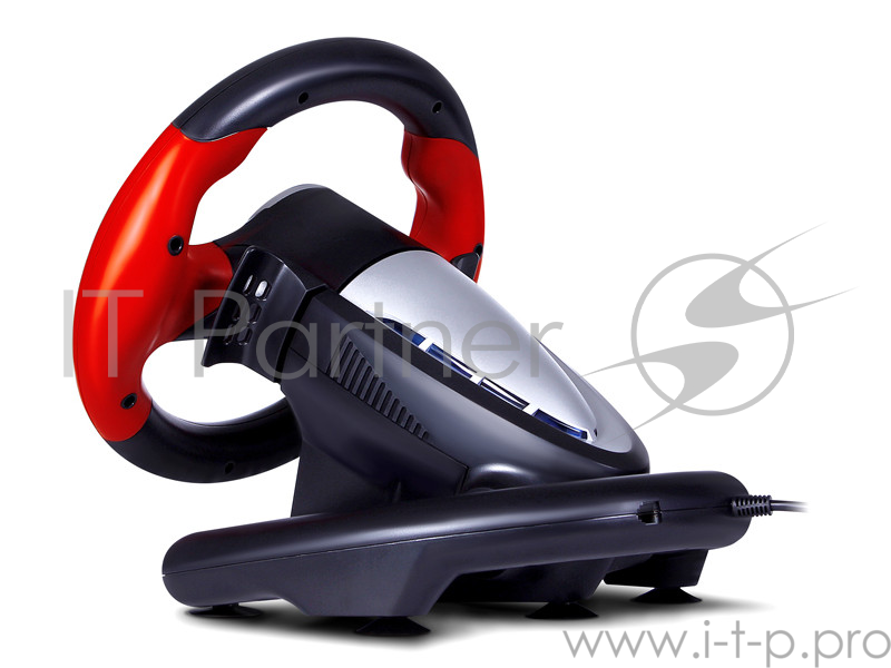 Руль SVEN GC-W300 (педали, вибро, лепестки, D-pad, 10 кл, резин. вставки, PC, цифр. и .