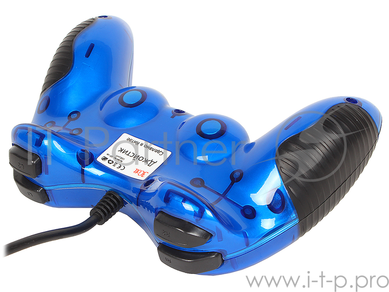 Геймпад 3Cott Single GP-06,14 кнопок, вибрация, USB,синий