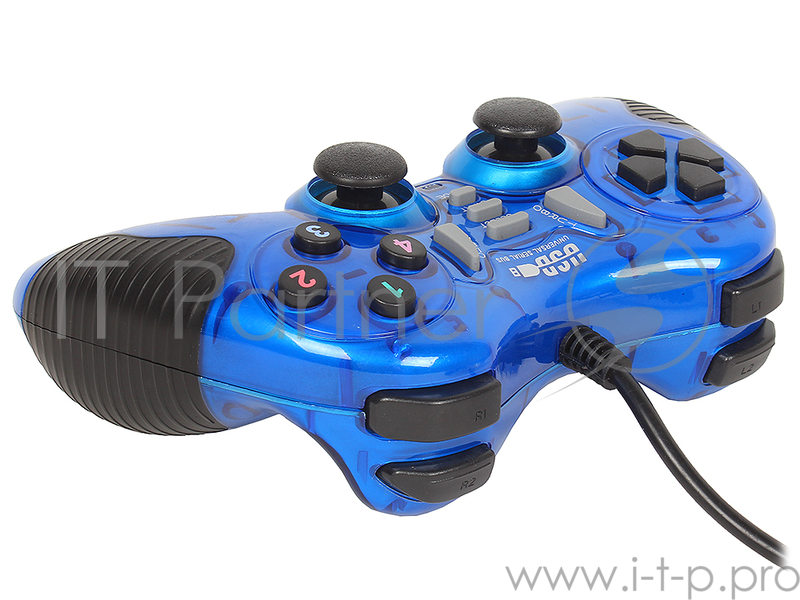 Геймпад 3Cott Single GP-06,14 кнопок, вибрация, USB,синий
