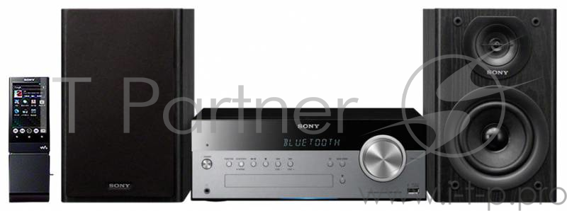 Микросистема Sony CMT-SBT100 черный 40Вт/CD/CDRW/FM/USB/BT