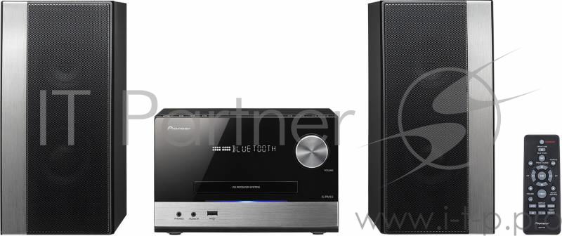Микросистема Pioneer X-PM12 черный/серебристый 76Вт/CD/CDRW/FM/USB/BT