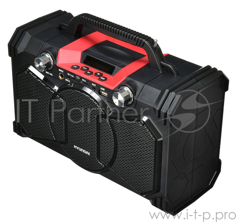 Минисистема Hyundai H-MC240 черный 40Вт/FM/USB/BT/SD/MMC