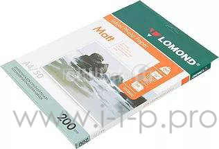Бумага для фото-печати Lomond 0102033 (A4, 200г/кв.м, 50л., матовая, двусторонняя)