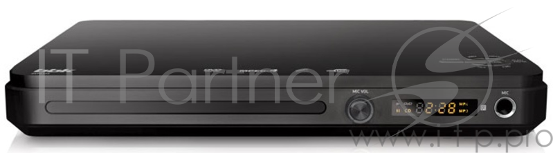 Плеер DVD BBK DVP033S темно-серый Караоке ПДУ