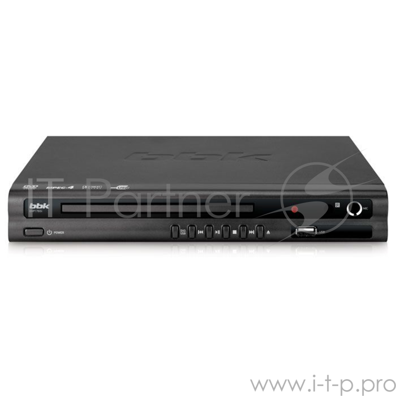 Плеер DVD BBK DVP176SI черный Караоке ПДУ