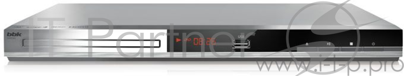 Плеер DVD BBK DVP036S серебристый Караоке ПДУ