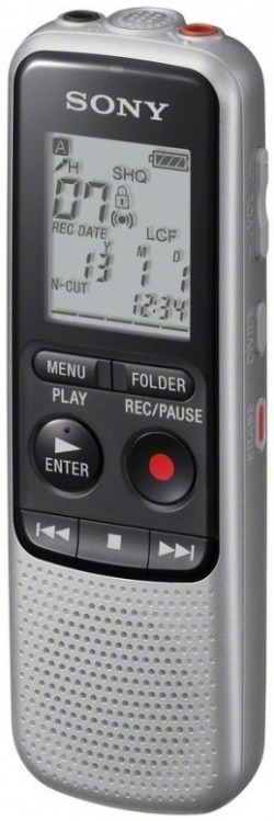 Диктофон Цифровой Sony ICDBX140.CE7 4Gb серебристый
