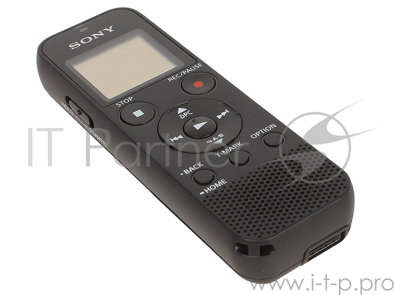 Диктофон Sony ICD-PX370 Цифровой диктофон, 4Гб, слот MS, чёрный