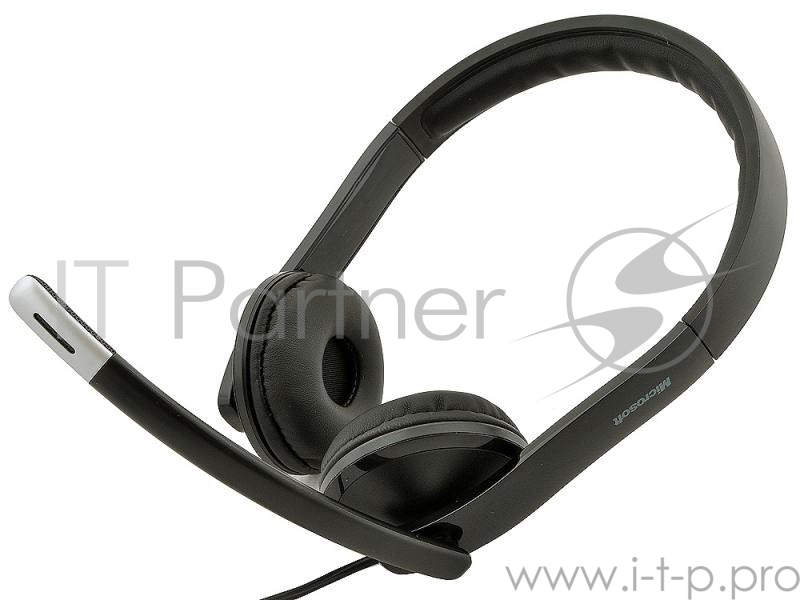 Наушники с микрофоном Microsoft LX-6000 черный 2м накладные USB оголовье (7XF-00001)