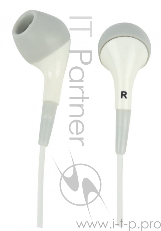 Наушники вкладыши Oklick EP-M53 0.8м белый/серый проводные (в ушной раковине)