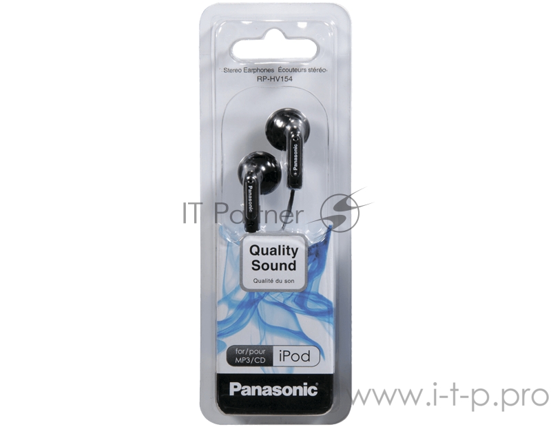 Наушники вкладыши Panasonic RP-HV094GU-K черный проводные (в ушной раковине)