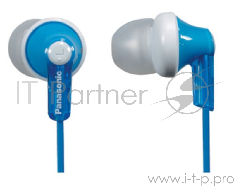 Наушники вкладыши Panasonic RP-HJE118GUA 1.1м белый/голубой проводные (в ушной раковине)