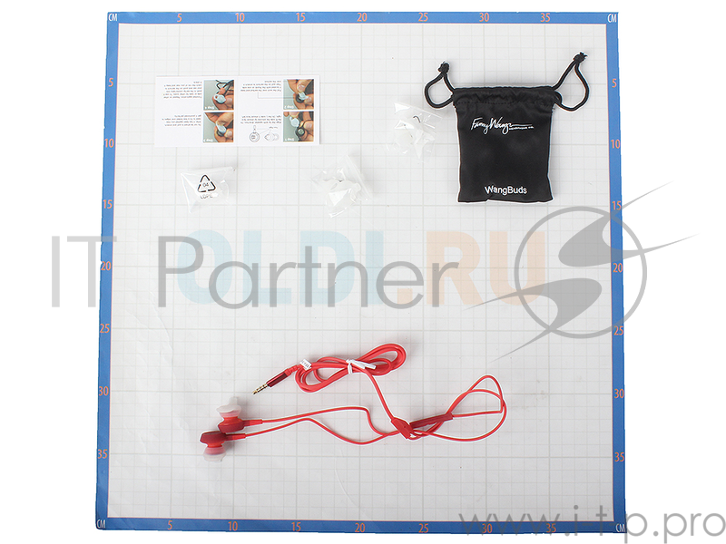 Наушники Fanny Wang FW-BUDS-RED красная для джек 3,5