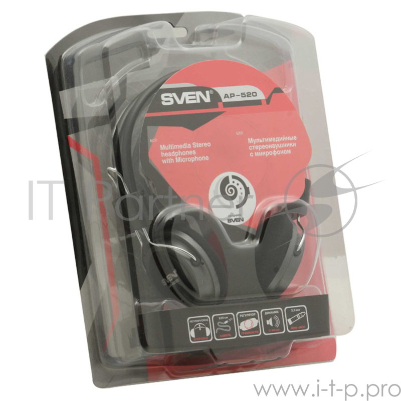 Гарнитура SVEN AP-520 с регулятором громкости