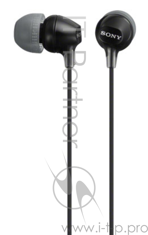 Наушники вкладыши Sony MDREX15LPB.AE 1.2м черный проводные (в ушной раковине)