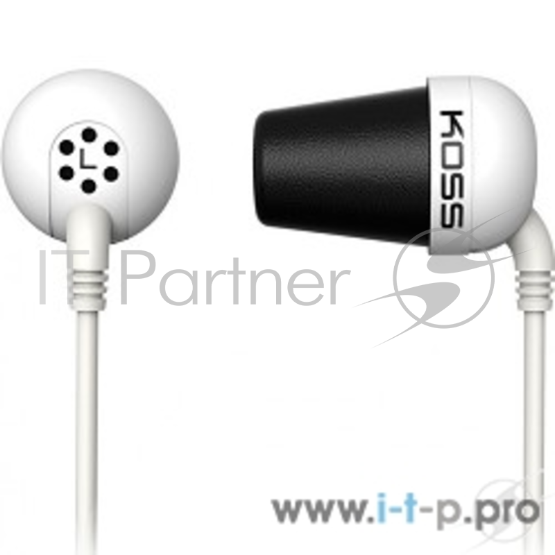 Наушники KOSS The PLUG White (10-20000 Гц, 16 Ом, 112 Дб, шнур 1,2м) вкладыши