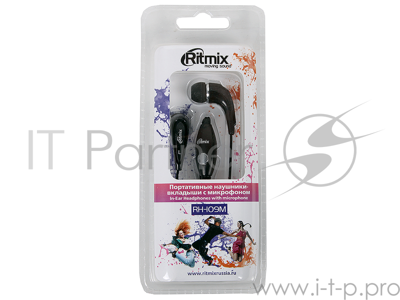 Наушники RITMIX RH-109M Black