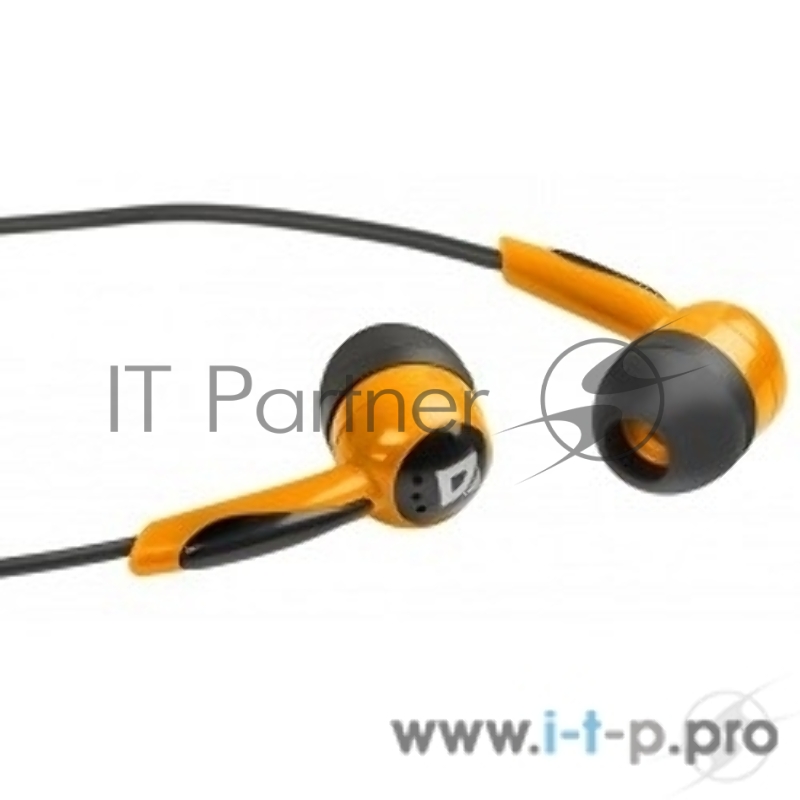 Наушники DEFENDER Basic-604 Orange 63606 {Наушники стерео, Для MP3, кабель 1,1 м}