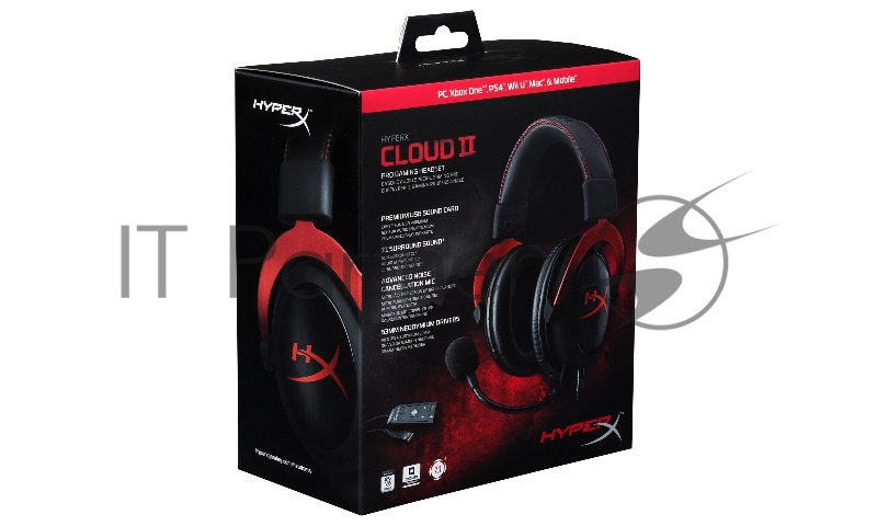 Гарнитура Kingston HyperX Cloud II Gaming Headset (KHX-HSCP-RD) Red