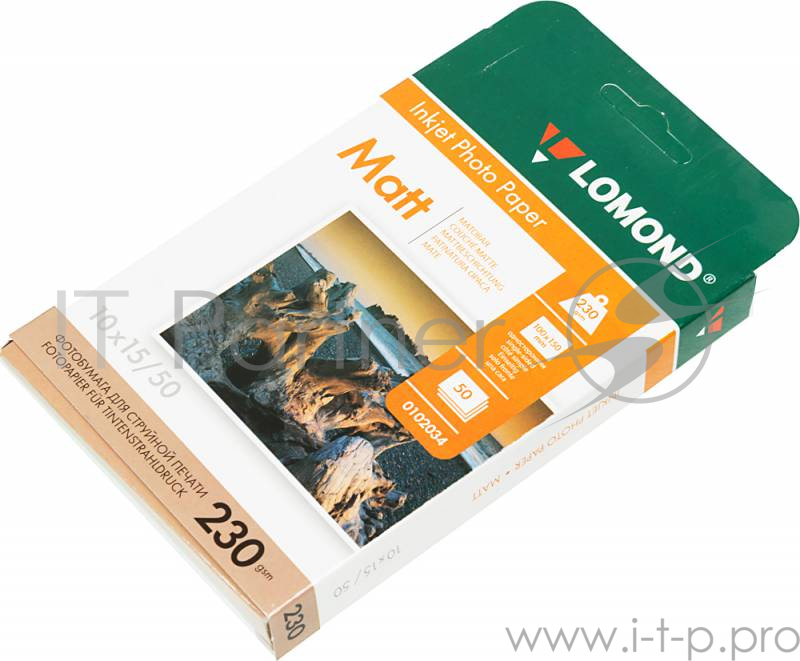 Бумага для фото-печати Lomond 0102034 (10x15см, 230г/кв.м, 50л., матовая)