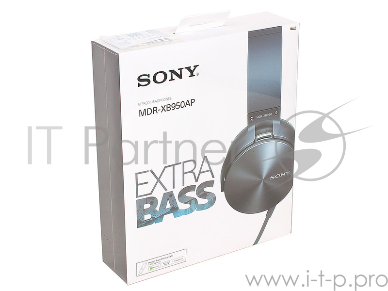 Наушники SONY MDRXB950APH.E накладные, цвет серебро