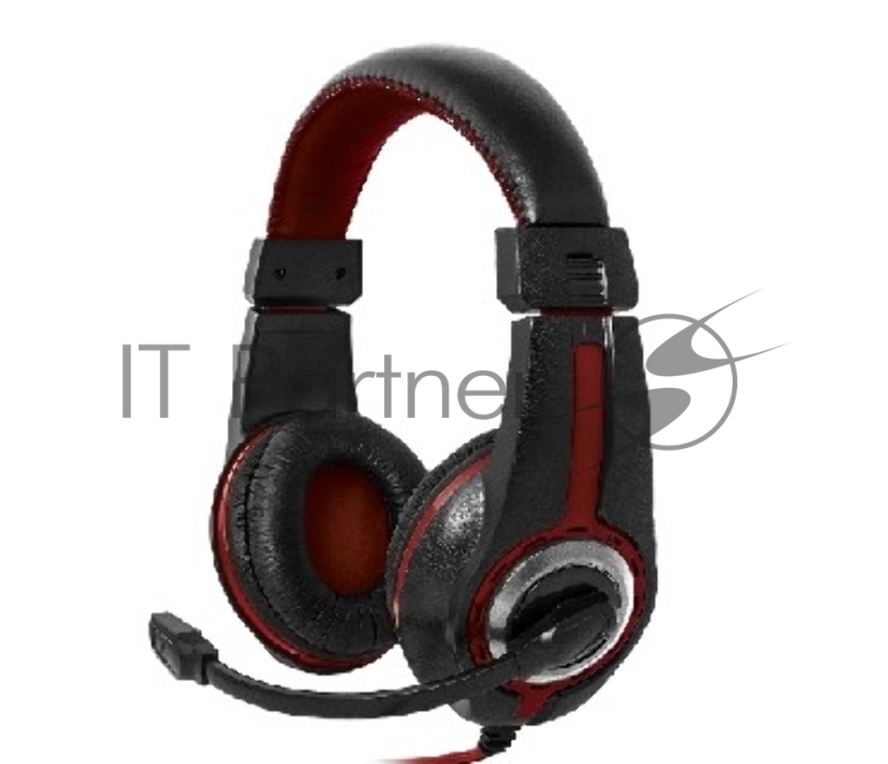 Наушники DEFENDER Warhead G-185 черный + красный, кабель 2 м