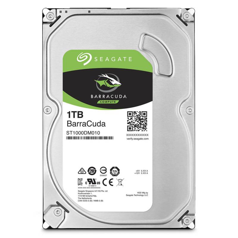 Жесткий диск 1TB Seagate BarraCuda (ST1000DM010) {Serial ATA III, 7200 rpm, 64mb buffer}