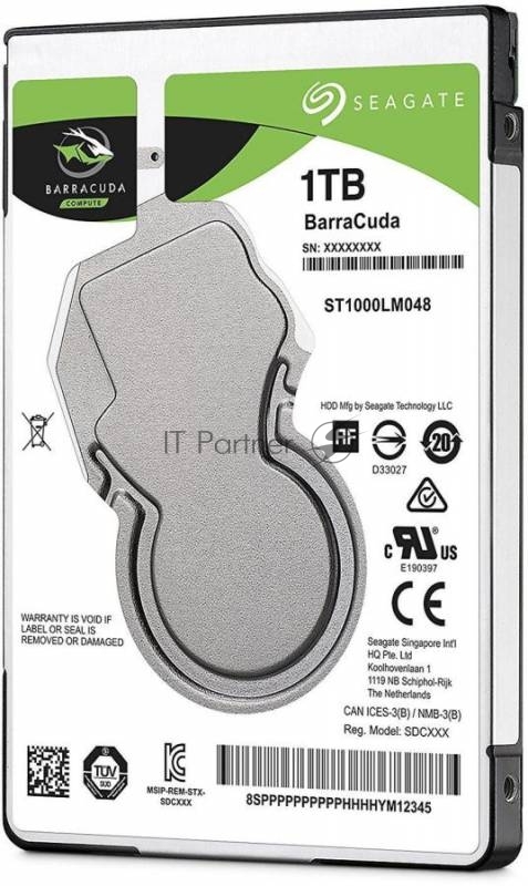 Жесткий диск 1TB Seagate Barracuda (ST1000LM048) {SATA 6.0Gb/s, 5400 rpm, 128mb buffer}