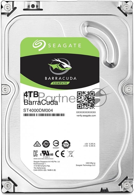 Жесткий диск 4TB Seagate BarraCuda (ST4000DM004) {Serial ATA III, 5400 rpm, 256mb buffer}
