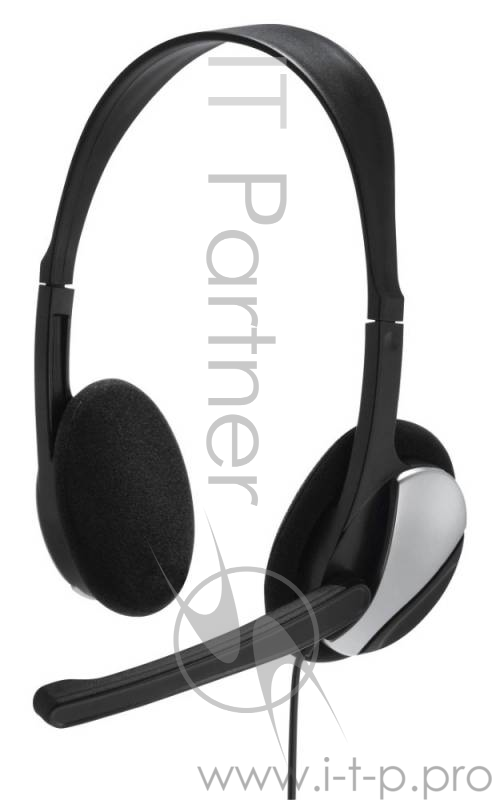 Наушники с микрофоном Hama Essential HS 200 черный 2м накладные оголовье (00139900)