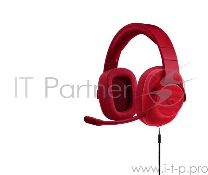 Гарнитура Logitech 7.1 Surround Gaming Headset G433 FIRE RED