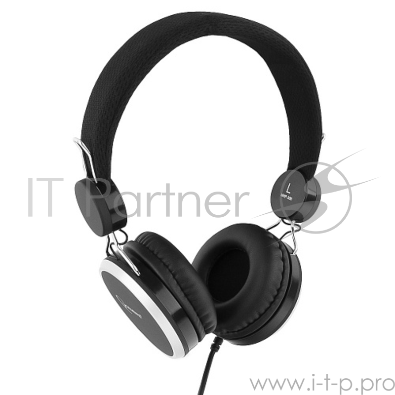 Наушники накладные Gembird MHP-300, черный, кабель 1.5м